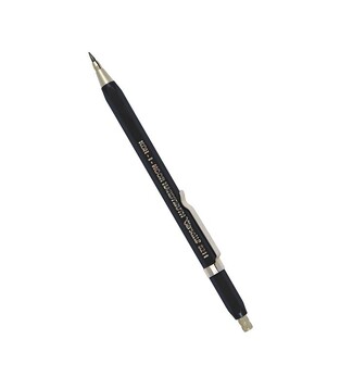 KOH I NOOR VERSATIL ΜΗΧΑΝΙΚΟ ΜΟΛΥΒΙ ΠΛΑΣΤΙΚΟ 2.0mm ΜΕ ΞΥΣΤΡΑ 5211 ΜΑΥΡΟ