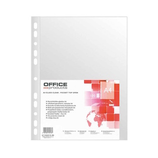 OFFICE PRODUCTS ΖΕΛΑΤΙΝΑ A4 (21x29,7cm) ΜΕ ΤΡΥΠΕΣ ΕΝΙΣΧΥΜΕΝΗ CRYSTAL CLEAR 40mic (ΠΑΚΕΤΟ 100τεμ) 2114221590