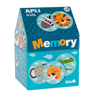 APLI KIDS MEMORY LITTLE HOUSE ΠΑΙΧΝΙΔΙ ΜΝΗΜΗΣ SAFARI 24τεμ 16820