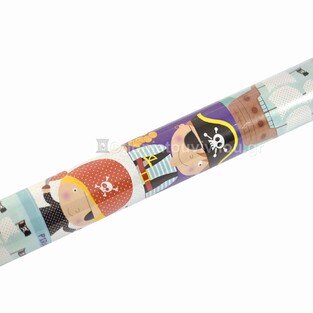 DESCRIBO ΧΑΡΤΙ ΠΕΡΙΤΥΛΙΓΜΑΤΟΣ ΠΑΙΔΙΚΟ ΣΕ ΡΟΛΟ 70cm x 2m ΓΑΛΑΖΙΟ ΠΕΙΡΑΤΗΣ DES0123