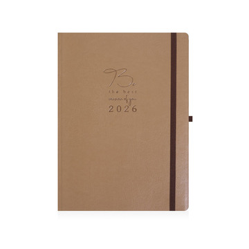 2026 ΗΜΕΡΟΛΟΓΙΟ ΗΜΕΡΗΣΙΟ FLEX 12x17cm ΚΑΦΕ ΑΝΟΙΧΤΟ ΜΕ ΚΑΦΕ ΛΑΣΤΙΧΟ ΚΑΙ ΣΤΥΛΟΘΗΚΗ 303 (EKDOSIS)