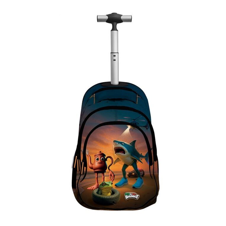 GRAFFITI ΣΧΟΛΙΚΗ ΤΣΑΝΤΑ ΣΑΚΙΔΙΟ TROLLEY ΤΡΟΛΕΙ ΔΗΜΟΤΙΚΟΥ BRAINROT TEAM 263252