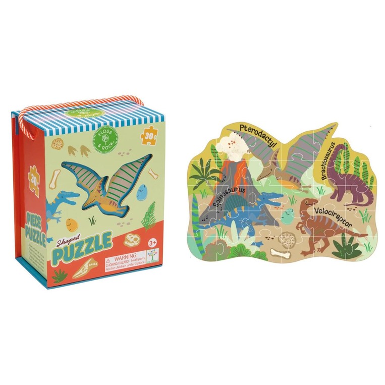 FLOSS AND ROCK ΠΑΖΛ ΜΕ ΣΧΗΜΑ DINO 30 ΤΕΜΑΧΙΩΝ 52P6280