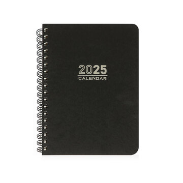 2025 ΗΜΕΡΟΛΟΓΙΟ ΕΒΔΟΜΑΔΙΑΙΟ ΣΠΙΡΑΛ 17x24cm ΜΑΥΡΟ 060 (EKDOSIS)