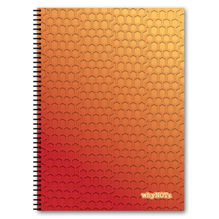 WHYNOTE ΤΕΤΡΑΔΙΟ ΣΠΙΡΑΛ Α4 (21x29,7cm) 3 ΘΕΜΑΤΩΝ 90φ PATTERN ΠΟΡΤΟΚΑΛΙ 810033