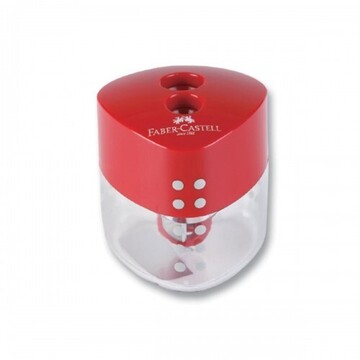 FABER CASTELL ΞΥΣΤΡΑ ΔΙΠΛΗ GRIP AUTO ΚΟΚΚΙΝΗ 183101