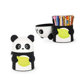 LEGAMI SUPER KAWAII 2 IN 1 SILICONE PENCIL CASE ΚΑΣΕΤΙΝΑ ΜΟΛΥΒΟΘΗΚΗ PANDA SKA0001
