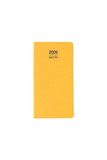 2026 ΗΜΕΡΟΛΟΓΙΟ ΑΤΖΕΝΤΑ ΕΒΔΟΜΑΔΑ ΣΕ ΔΥΟ ΣΕΛΙΔΕΣ ΠΛΑΓΙΟ 8,5x16cm TEMPO ΚΙΤΡΙΝΟ 61062 (ΛΙΝΑΡΔΑΤΟΣ)
