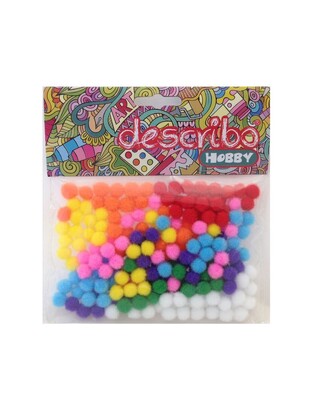 DESCRIBO ΣΕΤ POM PONS (ΠΟΜ ΠΟΝΣ) ΔΙΑΦΟΡΑ ΧΡΩΜΑΤΑ 10mm 200τεμ DES0017