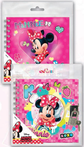 ΑΤΖΕΝΤΑ 16Χ16 MINNIE (ΜΙΝΙ) ΜΕ ΚΛΕΙΔΙ ΜΠΛΕ ΣΚΟΥΡΟ 027712