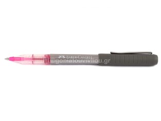 FABER CASTELL ΣΤΥΛΟ FREE INK ROLLER FINE 07 ΦΟΥΞΙΑ 348128