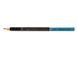 FABER CASTELL ΜΟΛΥΒΙ GRIP 2001 ΔΙΧΡΩΜΟ ΜΑΥΡΟ ΤΥΡΚΟΥΑΖ HB 12310479