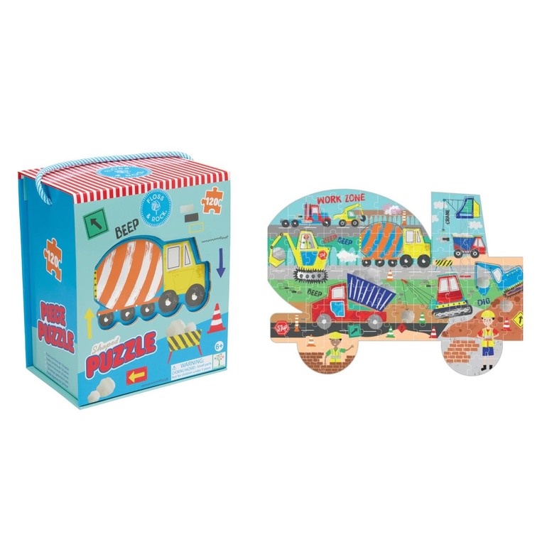 FLOSS AND ROCK ΠΑΖΛ ΜΕ ΣΧΗΜΑ CONSTRUCTION 120 ΤΕΜΑΧΙΩΝ 52P6290