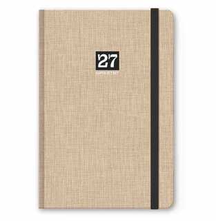 2027 ΗΜΕΡΟΛΟΓΙΟ ΗΜΕΡΗΣΙΟ TEXT BOOK 13x21cm ΜΠΕΖ ΜΕ ΛΑΣΤΙΧΟ ΚΑΙ ΣΤΥΛΟΘΗΚΗ 627121394 (UNIPAP)