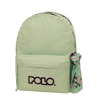 POLO ΣΧΟΛΙΚΗ ΤΣΑΝΤΑ ΣΑΚΙΔΙΟ ΠΛΑΤΗΣ ORIGINAL DOUBLE SCARF 30lt ΒΕΡΑΜΑΝ ΜΕ ΜΩΒ ΓΡΑΜΜΑΤΑ 901235 6848