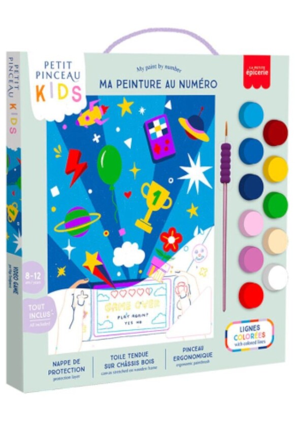 LA PETITE EPICERIE ΣΕΤ ΖΩΓΡΑΦΙΚΗΣ PAINTING BY NUMBERS PETIT PINCEAU KIDS VIDEO GAME 351006