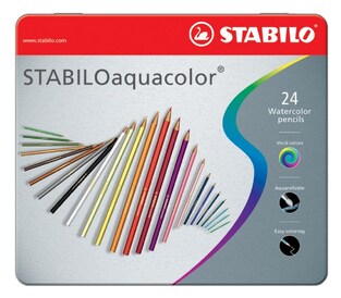STABILO ΞΥΛΟΜΠΟΓΙΕΣ ΑΚΟΥΑΡΕΛΑΣ 24 ΧΡΩΜΑΤA ΣΕ ΜΕΤΑΛΛΙΚΗ ΚΑΣΕΤΙΝΑ Νο 16245