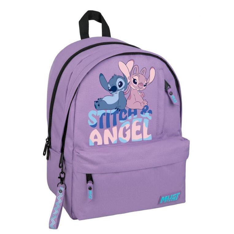 MUST TEAM ΣΧΟΛΙΚΗ ΤΣΑΝΤΑ ΣΑΚΙΔΙΟ ΠΛΑΤΗΣ 2 ΘΗΚΕΣ LILO AND STITCH ΜΩΒ 565680
