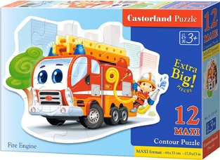 CASTORLAND ΠΑΖΛ MAXI 12 ΤΕΜΑΧΙΩΝ FIRE ENGINE 120109