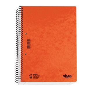 SKAG ΤΕΤΡΑΔΙΟ ΣΠΙΡΑΛ 17x25cm 5 ΘΕΜΑΤΩΝ 150φ ΠΡΕΣΠΑΝ PRESPAN STYLE ΠΕΡΦΟΡΕ ΜΕ ΤΡΥΠΕΣ ΠΟΡΤΟΚΑΛΙ 124843