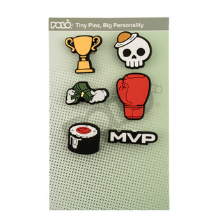 POLO ΔΙΑΚΟΣΜΗΤΙΚΑ PINS 6τεμ MVP 917006SET 0000