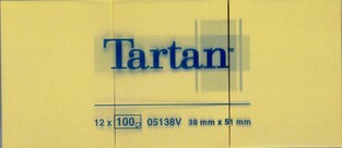 3M TARTAN ΑΥΤΟΚΟΛΛΗΤΑ ΧΑΡΤΑΚΙΑ 05138 5,1x3,8cm ΚΙΤΡΙΝΑ 100φ