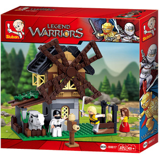 SLUBAN ΠΑΙΔΙΚΟ ΠΑΙΧΝΙΔΙ ΜΕ ΤΟΥΒΛΑΚΙΑ B0617 LEGEND WARRIORS WINDMILL 291pcs