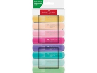 FABER CASTELL ΣΕΤ ΜΑΡΚΑΔΟΡΟΙ ΥΠΟΓΡΑΜΜΙΣΗΣ PASTEL 6 + 2 ΔΩΡΟ 254658