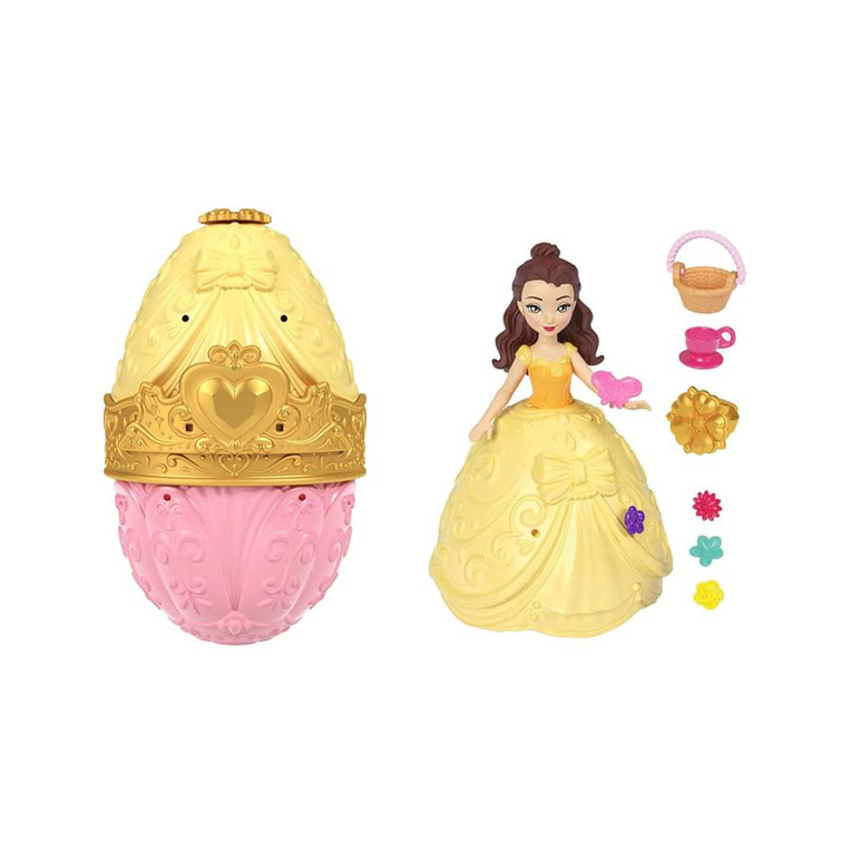 MATTEL DISNEY PRINCESS MINI ΚΟΥΚΛΑ ΣΕ ΑΥΓΟΥΛΑΚΙ ΕΚΠΛΗΞΗ BELLE JHG92 861 01906