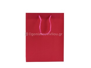 ΤΣΑΝΤΑ ΣΑΚΟΥΛΑ ΔΩΡΟΥ ΜΟΝΟΧΡΩΜΗ MEDIUM 18x23cm ECDMAT ΦΟΥΞΙΑ