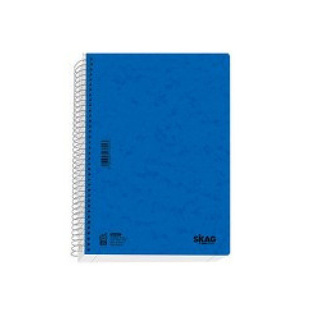 SKAG ΤΕΤΡΑΔΙΟ ΣΠΙΡΑΛ A4 (21x29,7cm) 5 ΘΕΜΑΤΩΝ 150φ ΠΡΕΣΠΑΝ PRESPAN STYLE  ΠΕΡΦΟΡΕ ΜΠΛΕ 124898