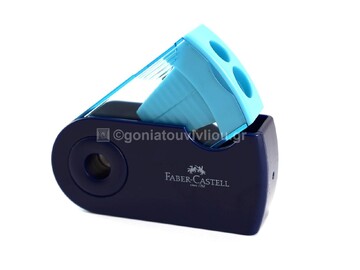FABER CASTELL ΞΥΣΤΡΑ SLEEVE DOUBLE HOLE BOX ΔΙΧΡΩΜΗ ΜΠΛΕ ΣΚΟΥΡΟ ΓΑΛΑΖΙΟ182704