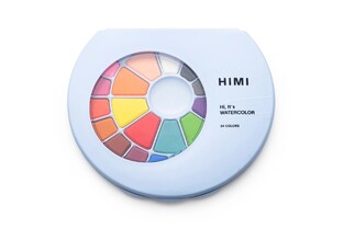 HIMI ΣΕΤ ΝΕΡΟΜΠΟΓΙΕΣ 24 ΧΡΩΜΑΤΑ ΜΕ ΠΙΝΕΛΟ SOLID WATERCOLOUR HIMIYFB01