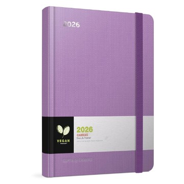 2026 ΗΜΕΡΟΛΟΓΙΟ ΗΜΕΡΗΣΙΟ 9x14cm CANVAS ΜΩΒ ΜΕ ΛΑΣΤΙΧΟ 626120999D (UNIPAP)