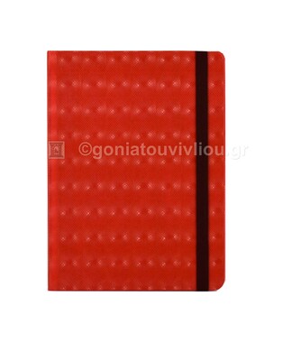 SALKO ΣΗΜΕΙΩΜΑΤΑΡΙΟ 15x21cm 96φ ΜΕ ΓΡΑΜΜΕΣ ΚΑΙ ΛΑΣΤΙΧΟ ΚΟΚΚΙΝΟ 4032