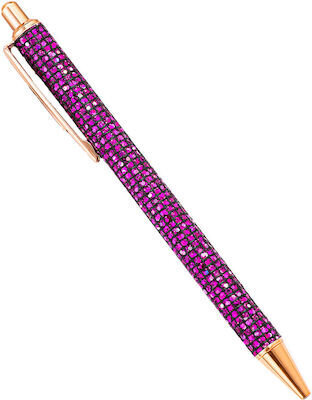 FUNKY FISH ΣΤΥΛΟ ΜΕ ΚΟΥΜΠΙ FUCHSIA STRASS 301118