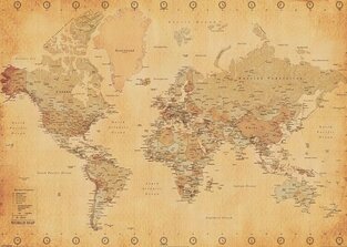 ΔΙΑΚΟΣΜΗΤΙΚΗ ΑΦΙΣΑ GIANT 1052 WORLD MAP VINTAGE STYLE 1m x140cm 1GPP51027 (162)