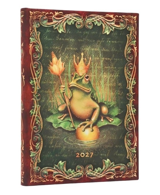 2027 ΗΜΕΡΟΛΟΓΙΟ ΕΒΔΟΜΑΔΙΑΙΟ PAPERBLANKS MIDI 13x18cm FROG PRINCE (ΣΚΛΗΡΟ ΕΞΩΦΥΛΛΟ) DE19276