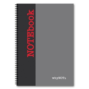 WHYNOTE ΤΕΤΡΑΔΙΟ ΣΠΙΡΑΛ Α4 (21x29,7cm) 2 ΘΕΜΑΤΩΝ 60φ DUAL ΓΚΡΙ 810012