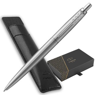 PARKER ΣΤΥΛΟ JOTTER XL MONOCHROME STEEL CT BP (ΜΕ ΘΗΚΗ ΓΙΑ ΣΤΥΛΟ)