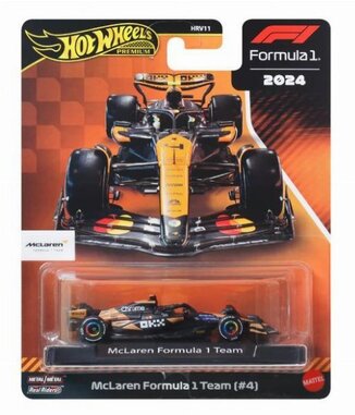 MATTEL HOT WHEELS FORMULA 1 2024 MCLAREN FORMUMA 1 TEAM 4 JBM11 HRV11