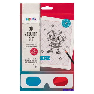 HEYDA 3D ΜΠΛΟΚ ΖΩΓΡΑΦΙΚΗΣ ΜΕ 3D ΓΥΑΛΙΑ