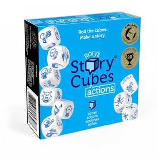 STORYCUBES ACTIONS ΚΥΒΟΙΣΤΟΡΙΕΣ ΔΡΑΣΕΙΣ (ΣΕΙΡΑ RORYS STORY CUBES) (ΜΠΛΕ ΧΡΩΜΑ) (ΚΟΥΤΑΚΙ 9 ΤΕΜΑΧΙΩΝ)