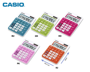 CASIO ΑΡΙΘΜΟΜΗΧΑΝΗ MS20NC LIGHT GREEN (ΛΑΧΑΝΙ) 12 ΨΗΦΙΑ ΜΠΑΤΑΡΙΑ ΗΛΙΑΚΟ