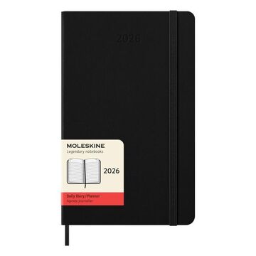 2026 ΗΜΕΡΟΛΟΓΙΟ MOLESKINE LARGE (13x21cm) HARD COVER BLACK DAILY DIARY (ΗΜΕΡΗΣΙΟ ΗΜΕΡΟΛΟΓΙΟ ΕΤΟΥΣ)