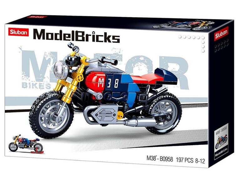 SLUBAN ΠΑΙΧΝΙΔΙ ΚΑΤΑΣΚΕΥΗ MODEL BRICKS CAFE RACER MOTOR B0958