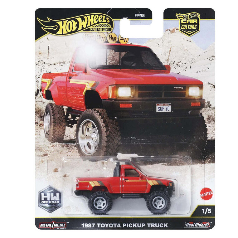 MATTEL HOT WHEELS PREMIUM ΑΥΤΟΚΙΝΗΤΑΚΙ ΣΥΛΛΕΚΤΙΚΟ ΑΓΩΝΙΣΤΚΟ 1987 TOYOTA PICKUP TRUCK 1 / 5 FPY86