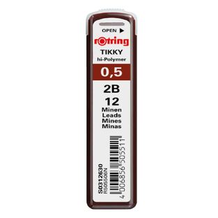 ROTRING ΜΥΤΕΣ ΓΙΑ ΜΗΧΑΝΙΚΟ ΜΟΛΥΒΙ 0.5mm 2B (ΚΟΥΤΑΚΙ ΤΩΝ 12τεμ)