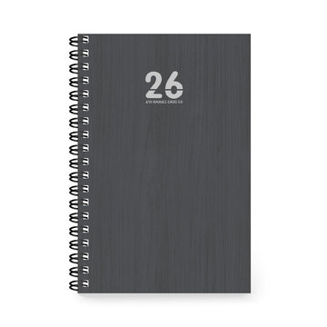 2026 ΗΜΕΡΟΛΟΓΙΟ ΗΜΕΡΗΣΙΟ ΣΠΙΡΑΛ ECO 17x25cm ΓΚΡΙ ΣΚΟΥΡΟ ΜΕ ΣΚΛΗΡΟ ΕΞΩΦΥΛΛΟ 892942 (ΤΡΙΠΕΡΙΝΑ)