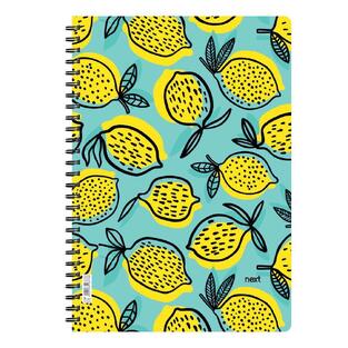 NEXT ΤΕΤΡΑΔΙΟ ΣΠΙΡΑΛ A4 (21x29,7cm) 2 ΘΕΜΑΤΩΝ 70φ LEMONS 16320543